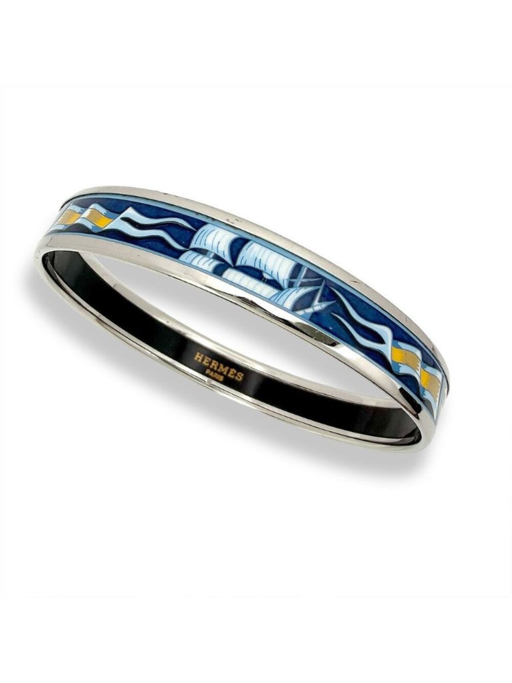 Hermes Enamel Bangle Bracelet